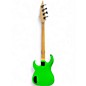 Used Dean Custom Zone 4-String Neon Green Electric Bass Guitar