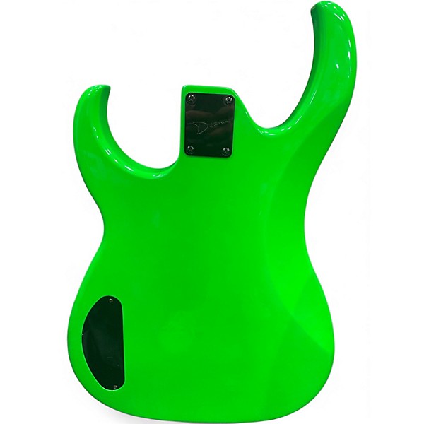 Used Dean Custom Zone 4-String Neon Green Electric Bass Guitar