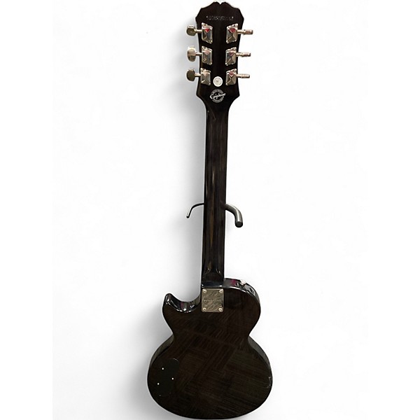 Used 2019 Epiphone Les Paul Special II Plus Trans Black Solid Body Electric Guitar