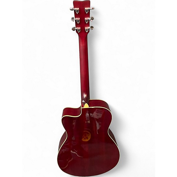 Used Yamaha FSC-TA Red Acoustic Electric Guitar