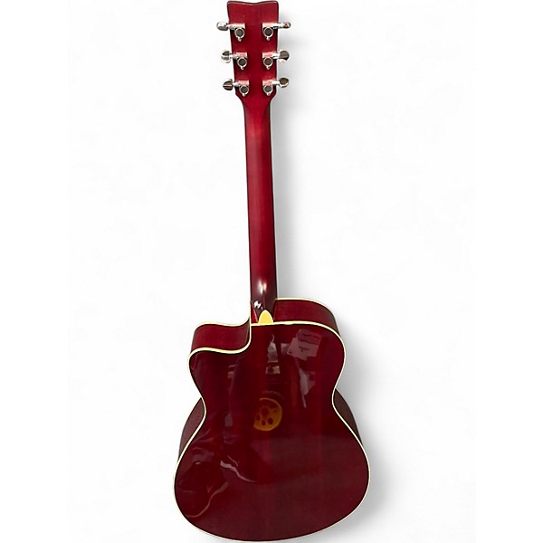 Used Yamaha FSC-TA Red Acoustic Electric Guitar