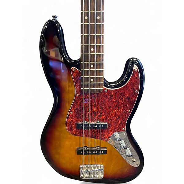 Used Squier Vintage Modified Jazz Bass 3 Color Sunburst Electric Bass Guitar