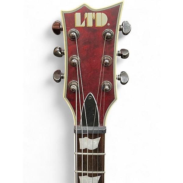 Used ESP LTD EC401QM RED Solid Body Electric Guitar