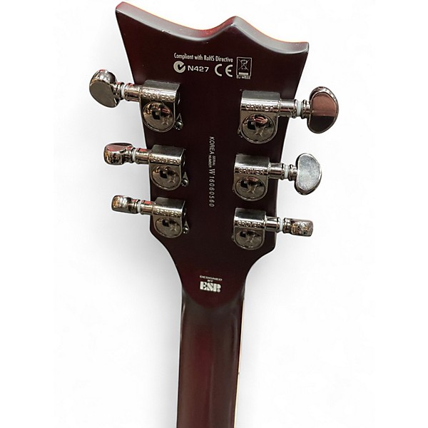 Used ESP LTD EC401QM RED Solid Body Electric Guitar