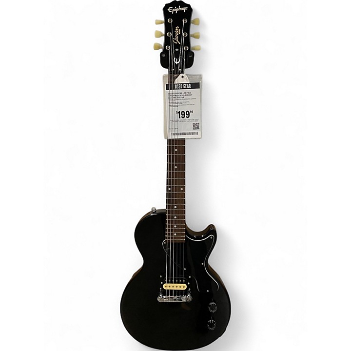 Used Epiphone Les Paul Junior Black Solid Body Electric Guitar