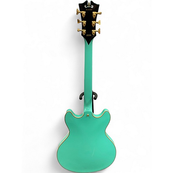 Used D'Angelico EXDC P90 Seafoam Green Hollow Body Electric Guitar