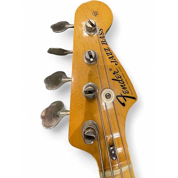 Vintage 1975 Fender  JAZZ BASS 3 Tone Sunburst Electric Bass Guitar