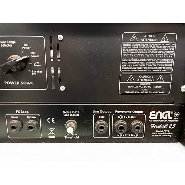 Used ENGL Fireball 25 Tube Guitar Amp Head