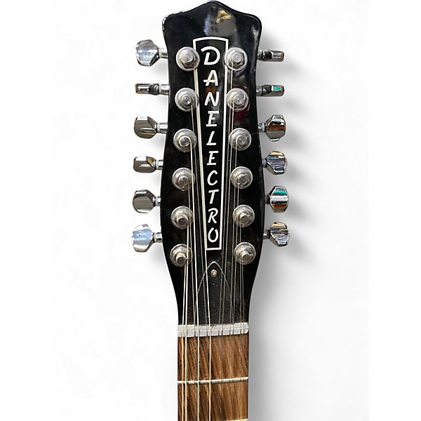 Used Danelectro 12SDC 12-String Black Solid Body Electric Guitar