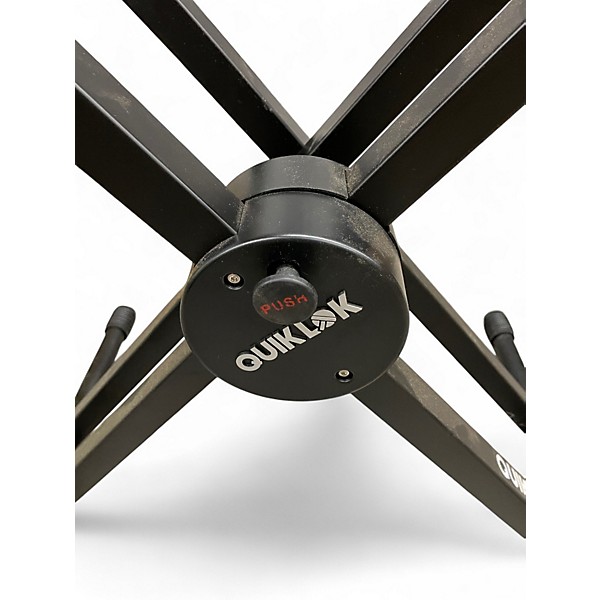 Used Quik-Lok Double-Tier Double-Braced Keyboard Stand