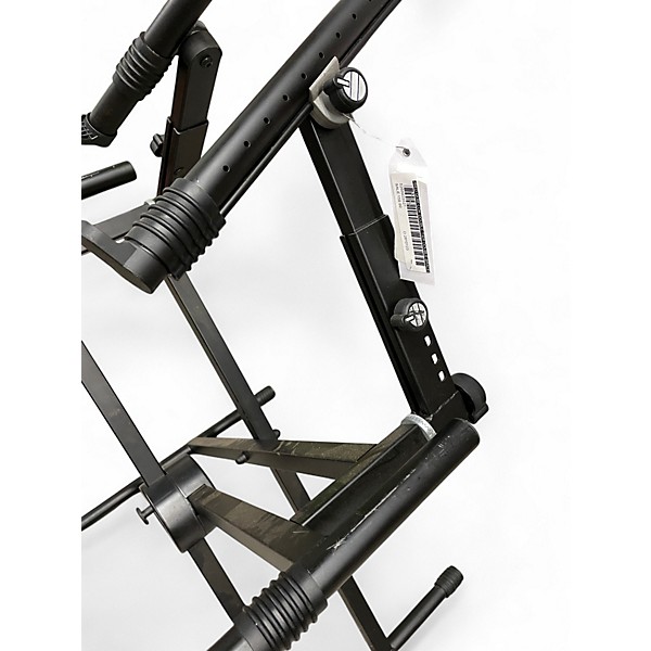 Used Quik-Lok Double-Tier Double-Braced Keyboard Stand