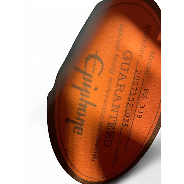 Used Epiphone ES339 Pelham Blue Hollow Body Electric Guitar