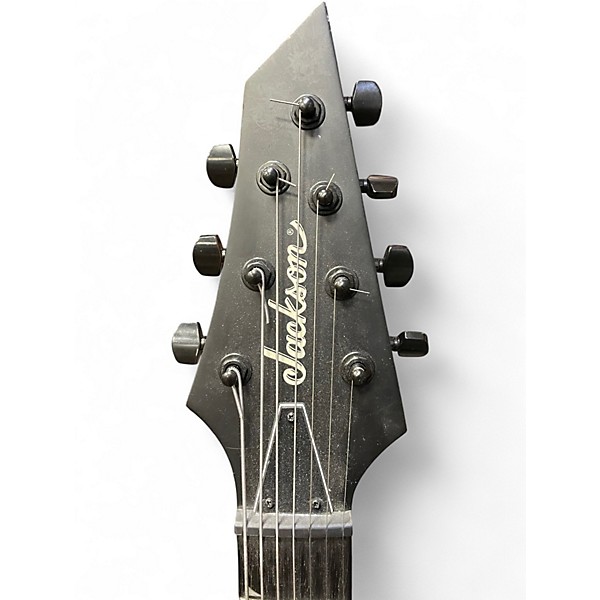 Used Jackson JS22-7  Black Solid Body Electric Guitar