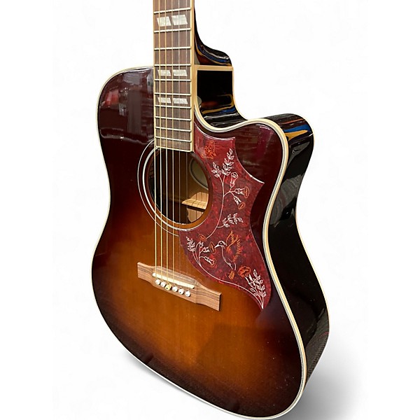 Used Epiphone HUMMINGBIRD PERFORMER PRO Tobacco Burst Acoustic Electric Guitar