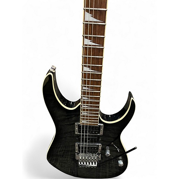 Used Ibanez RG4EX1 Trans Black Solid Body Electric Guitar