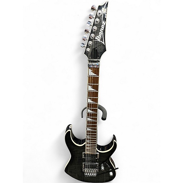 Used Ibanez RG4EX1 Trans Black Solid Body Electric Guitar