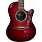 Used Ovation 6751 STANDARD BALLADEER67 Candy Red Burst 12 String Acoustic Electric Guitar thumbnail