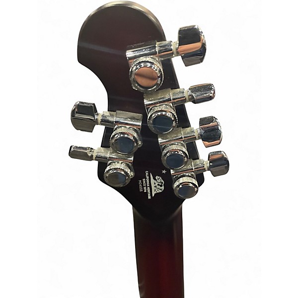 Used Ernie Ball Music Man Majesty Trans Crimson Red Solid Body Electric Guitar