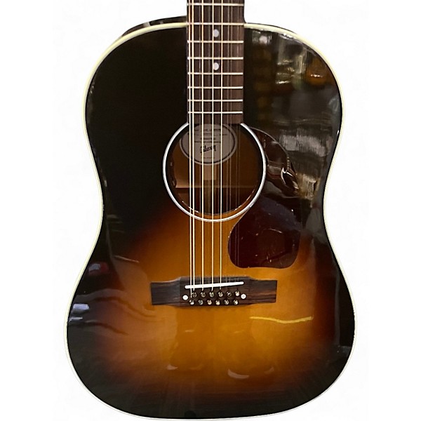 Used Gibson J45 12 STRING Vintage Sunburst 12 String Acoustic Electric Guitar