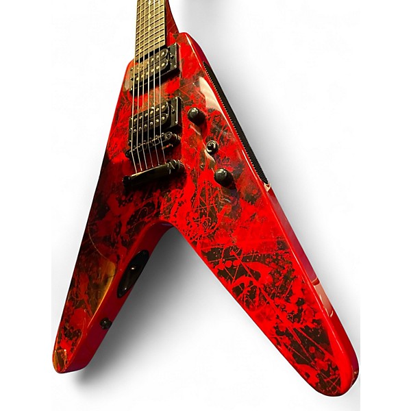 Used 2015 Epiphone Annihlation-II Jeff Waters Candy Red Burst Solid Body Electric Guitar