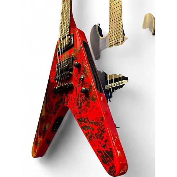 Used 2015 Epiphone Annihlation-II Jeff Waters Candy Red Burst Solid Body Electric Guitar