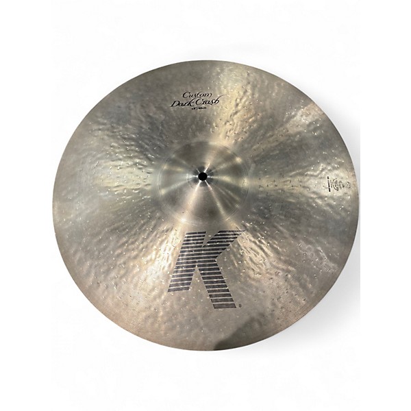 Used Zildjian 19in K Custom Dark Crash Cymbal