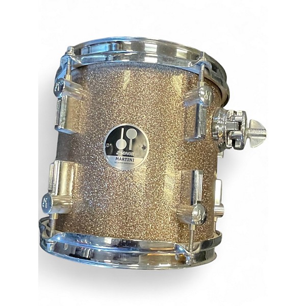 Used SONOR 3 Piece MARTINI GOLD SPARKLE Drum Kit