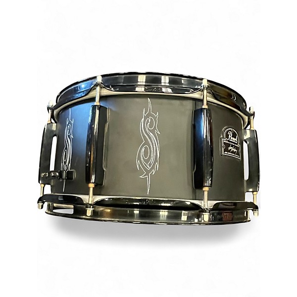Used Pearl 6.5X13 Joey Jordison Signature Snare Black Drum