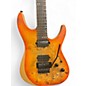 Used Schecter Guitar Research Reaper-6FR S Orange Solid Body Electric Guitar