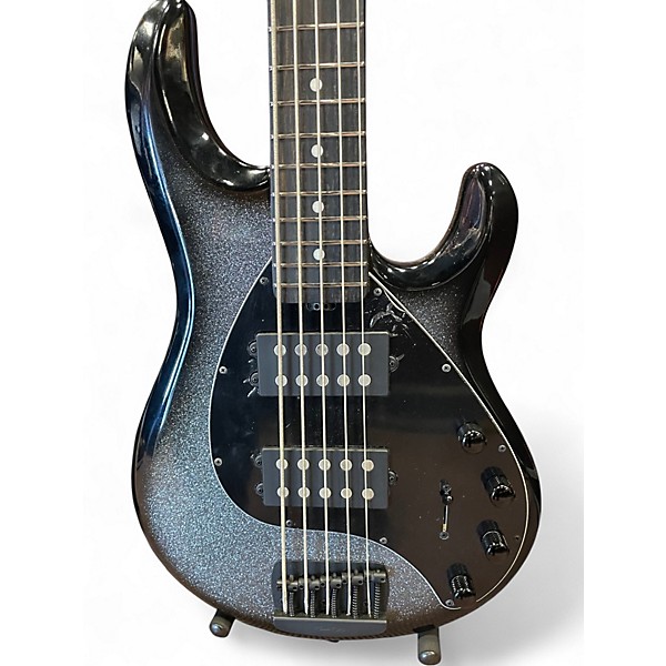 Used Ernie Ball Music Man Stingray 5 String Smokey Chrome Electric Bass Guitar