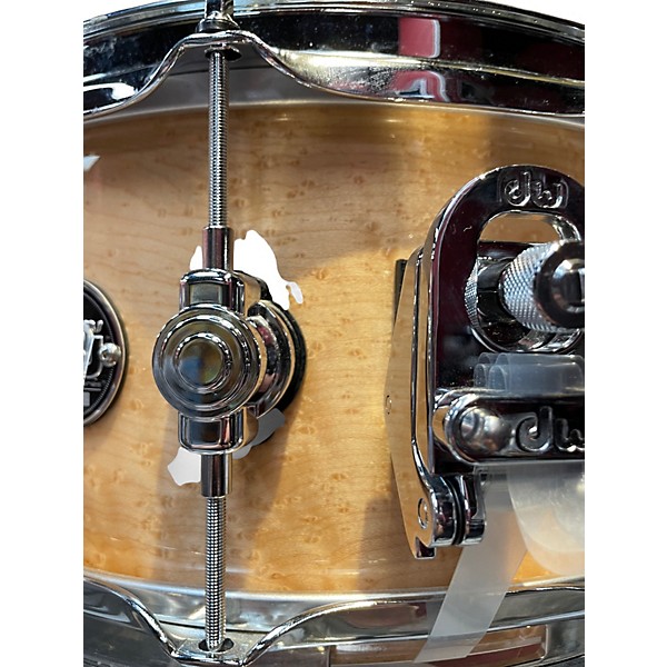 Used DW 6.5X14 Performance Series Snare Birds Eye Maple Drum