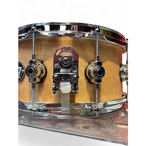 Used DW 6.5X14 Performance Series Snare Birds Eye Maple Drum