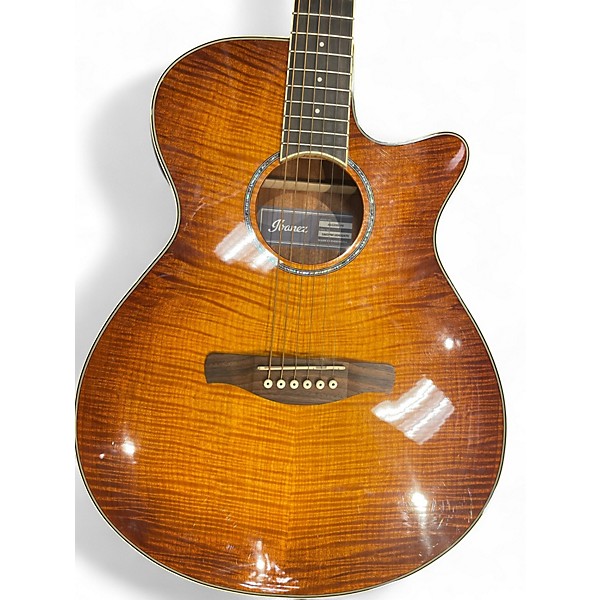 Used Ibanez AEG20II Flamed Sycamore Acoustic Electric Guitar