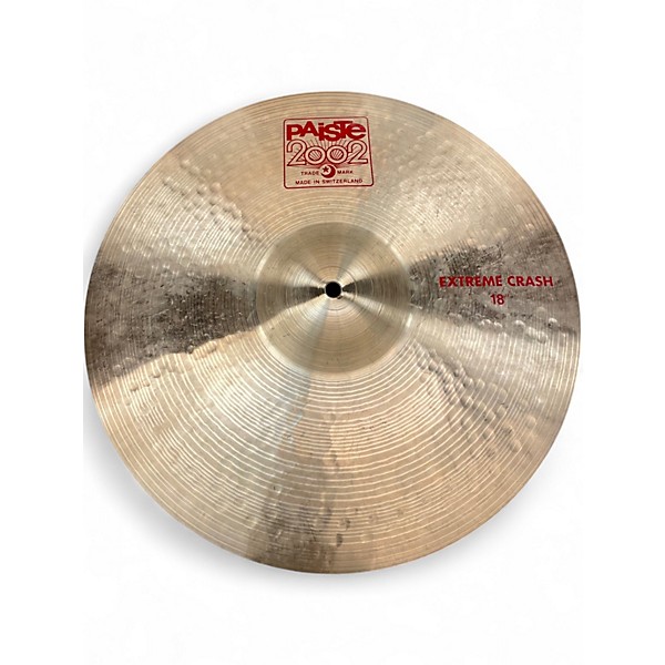 Used Paiste 18in 2002 Extreme Crash Cymbal