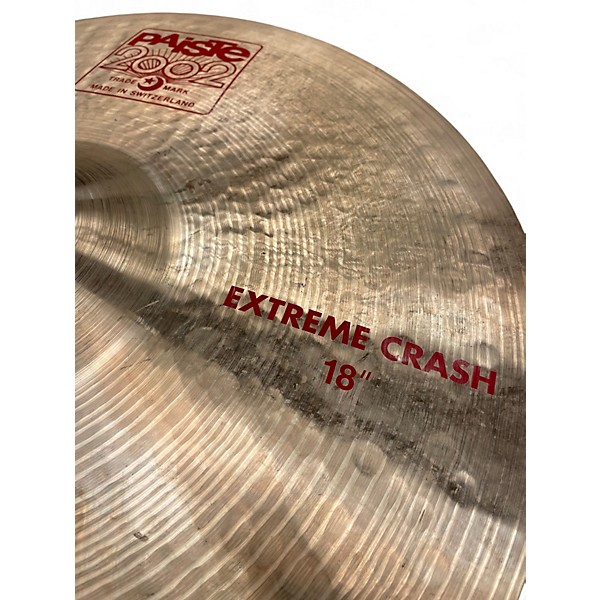 Used Paiste 18in 2002 Extreme Crash Cymbal