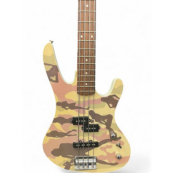 Used Washburn XB102 Camo Electric Bass Guitar