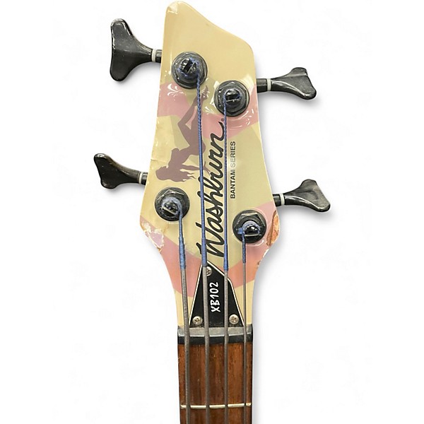 Used Washburn XB102 Camo Electric Bass Guitar