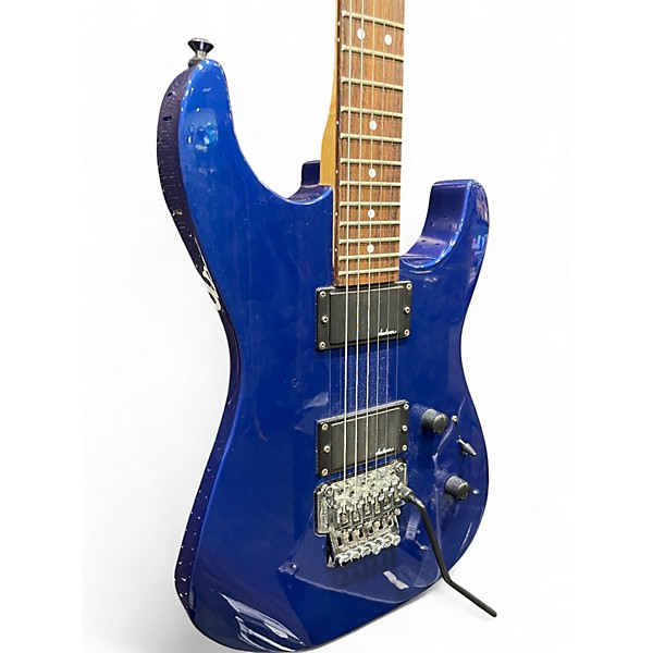 Used Jackson Dinky Reverse FR Blue  Solid Body Electric Guitar