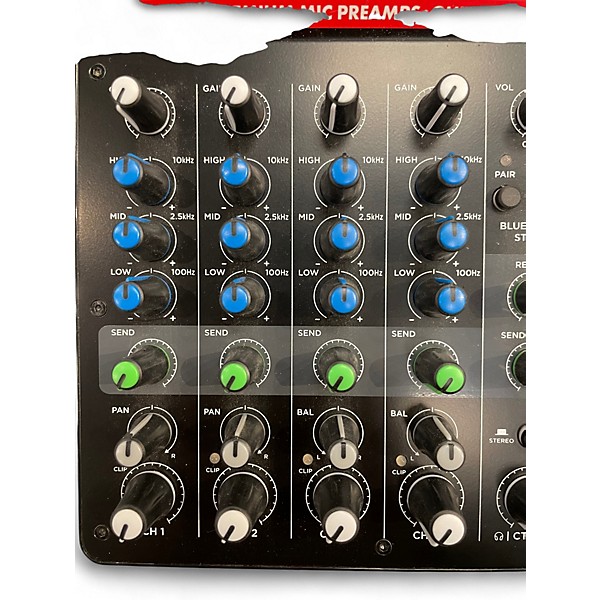 Used Harbinger LV8 8-Channel Mixer with Bluetooth Unpowered Mixer