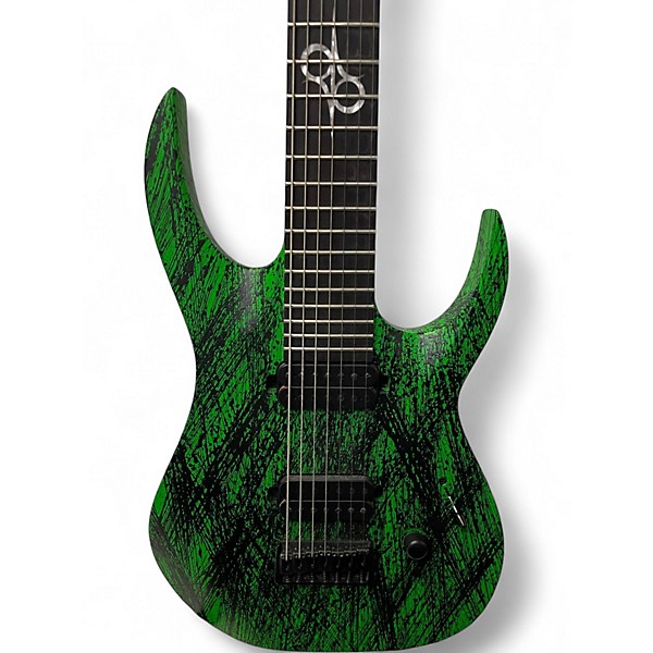 Used Solar Guitars A2.7GN Canibalismo+ Green Neon Open Pore Matte Solid Body Electric Guitar
