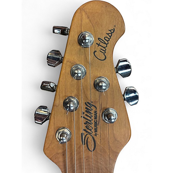 Used Sterling by Music Man CUTLASS HSS FIREMIST SILVER Solid Body Electric Guitar