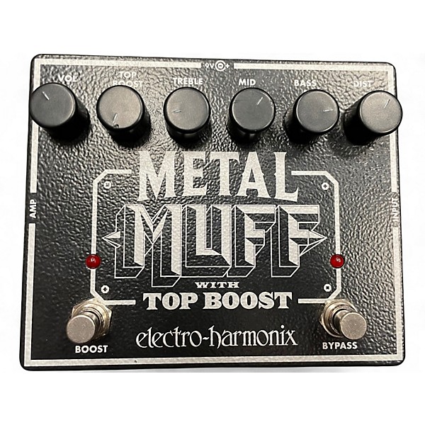 Used Electro-Harmonix Metal Muff Distortion With Top Boost Effect Pedal