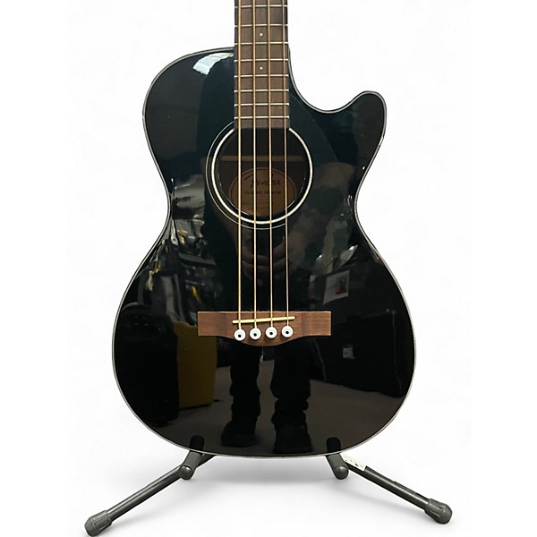 Used 2000s Fender CB60sce Black Acoustic Bass Guitar