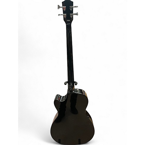 Used 2000s Fender CB60sce Black Acoustic Bass Guitar
