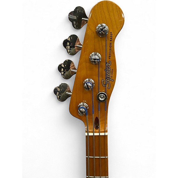 Used Squier Vintage Modified Precision Bass White Electric Bass Guitar