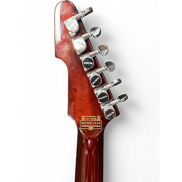 Used Schecter Guitar Research E1 Custom Tobacco Burst Solid Body Electric Guitar