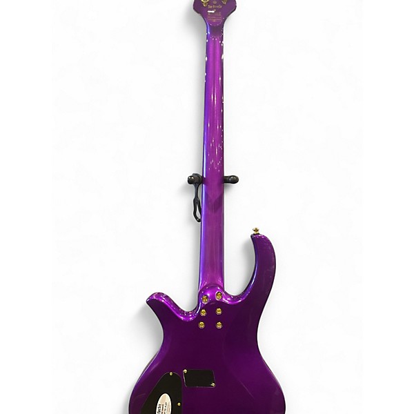 Used Schecter Guitar Research Freezesickle Purple Electric Bass Guitar
