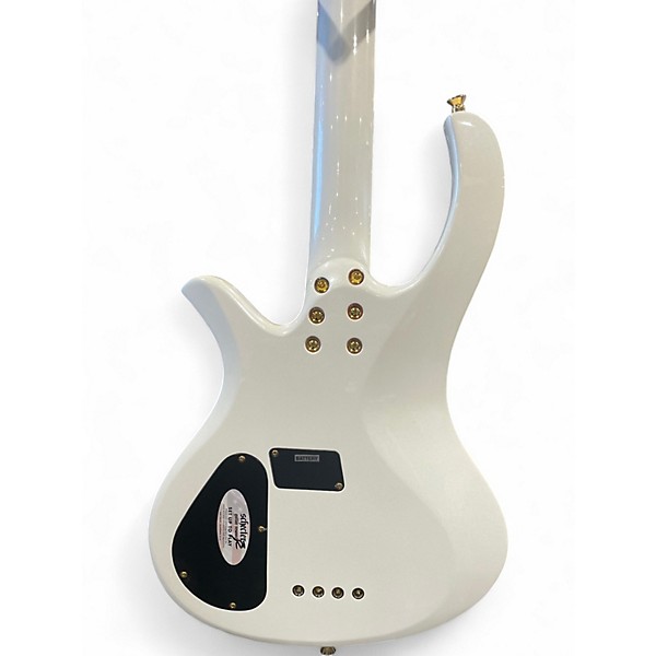 Used Schecter Guitar Research Freezesicle White Electric Bass Guitar
