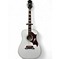 Used Epiphone Dove Pro WHITE Acoustic Electric Guitar