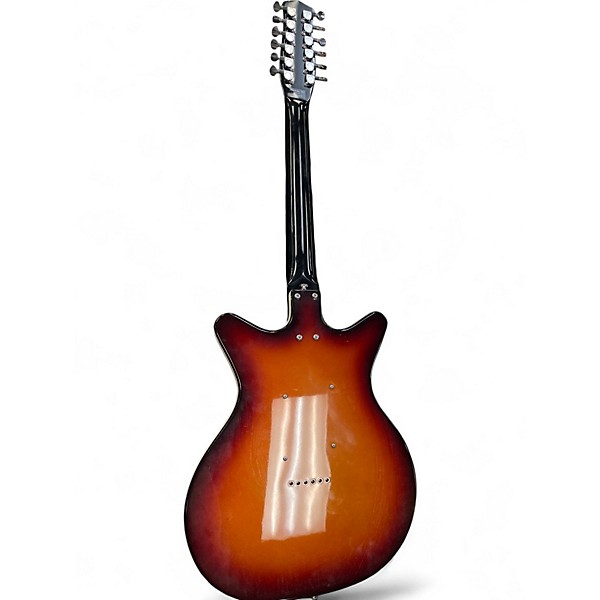 Used Danelectro  12-String 2 Tone Sunburst Solid Body Electric Guitar